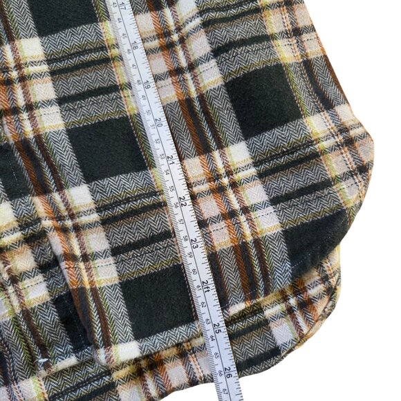 Eddie Bauer Men M Plaid Flannel Shirt Button Down Long Sleeve Cabincore Cottage - Picture 9 of 11